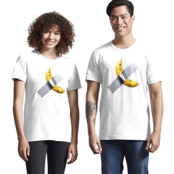 Unisex Maurizio Cattelan Art Basel Banana T-Shirt - Picture 1 of 8